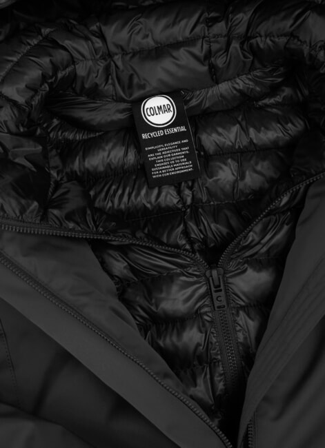 SURROUNDING Giacca lunga imbottita con cappuccio black - Giacche Donna