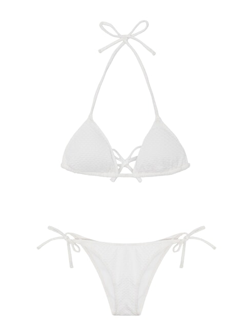 BORACAY Bikini 2 pezzi con laccetti white - Costumi da bagno Donna