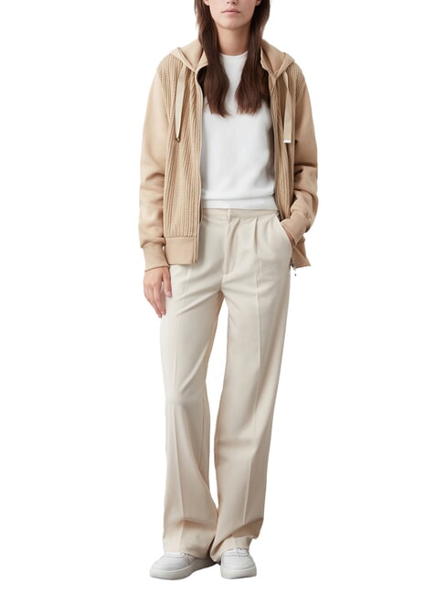 UPPERCLASS Felpa con cappuccio in maglia a trecce arizona - Felpe Donna