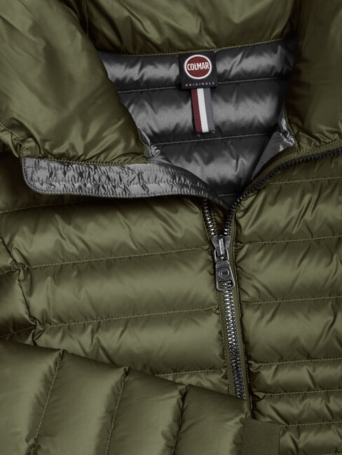 DELUXE Piumino corto a collo alto darkmud-darksteel - Piumini Donna