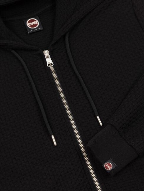 WRAP Felpa full zip con cappuccio black - Felpe Donna