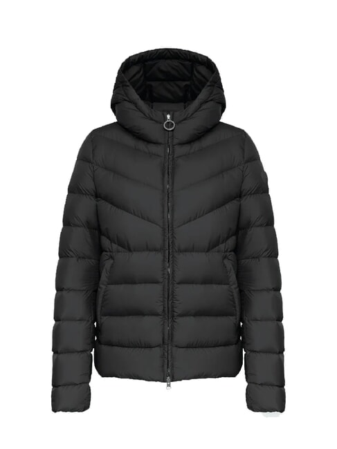 CAPTION Piumino corto con cappuccio black - Piumini Donna