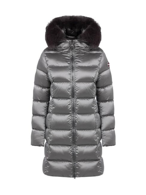 DELUXE Piumino lungo con cappuccio dark steel-dark stee - Piumini Donna