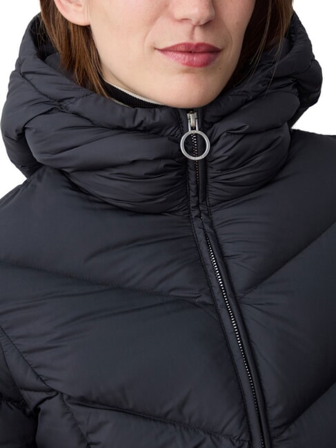 CAPTION Piumino lungo con cappuccio black - Piumini Donna