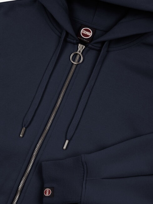 STUNNING Felpa full zip con cappuccio e pinces navy blue - Felpe Donna