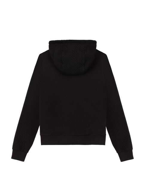 WRAP Felpa full zip con cappuccio black - Felpe Donna
