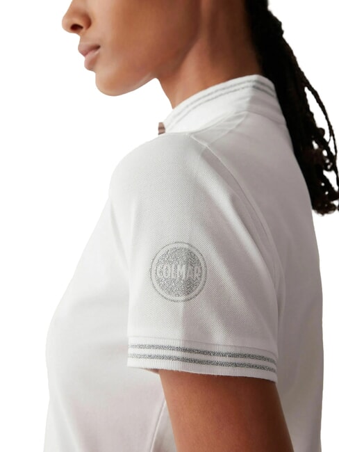 MONDAY Polo maniche corte in piquet stretch white - Polo Donna