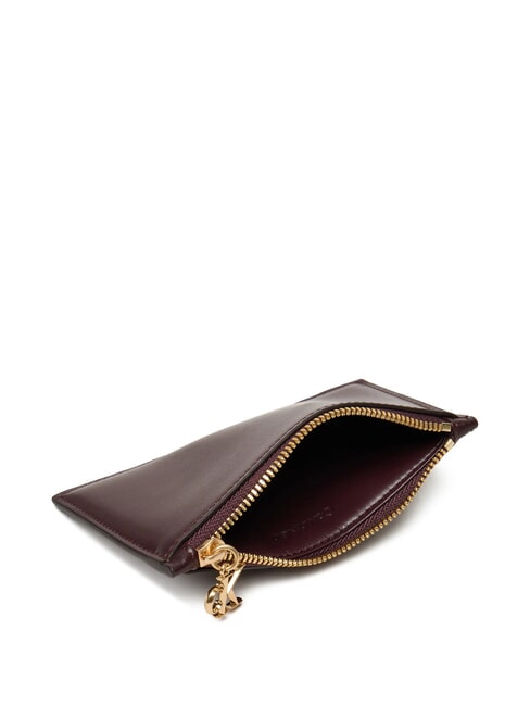 HARDWARE MONOGRAM Portacard / Portamonete in pelle fudge - Portafogli Donna