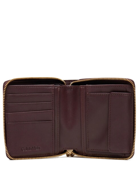 ENGRAVED  Portafoglio small in pelle fudge - Portafogli Donna