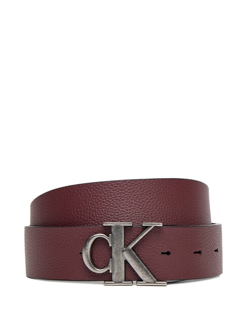 CK HARDWARE Cintura doubleface black/decadent chocolate - Cinture
