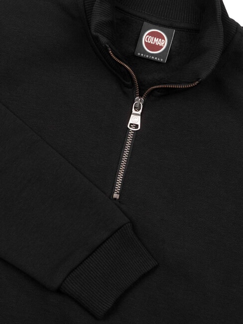 MODISH KIDS Felpa collo alto mezza zip black - Felpe Bambini