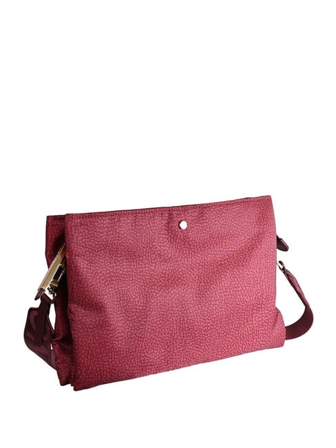 L'ECOLE NYLON Borsa tracolla tre scomparti merlot - Borse Donna