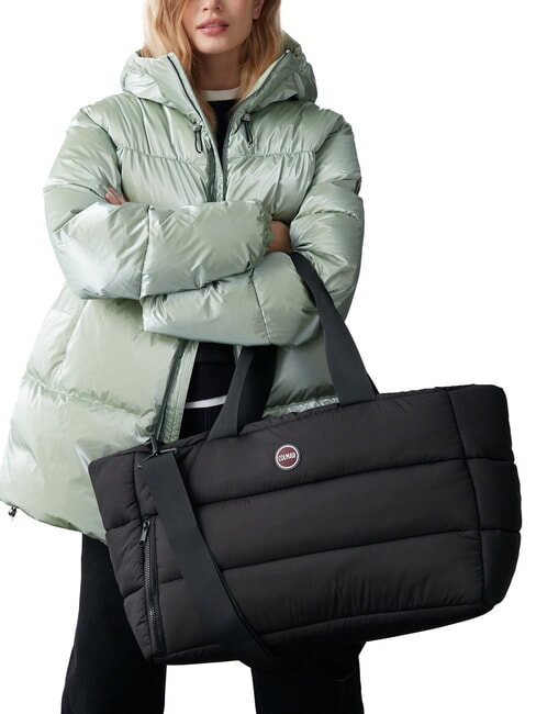 FLOID Borsone trapuntato con tracolla black - Borsoni