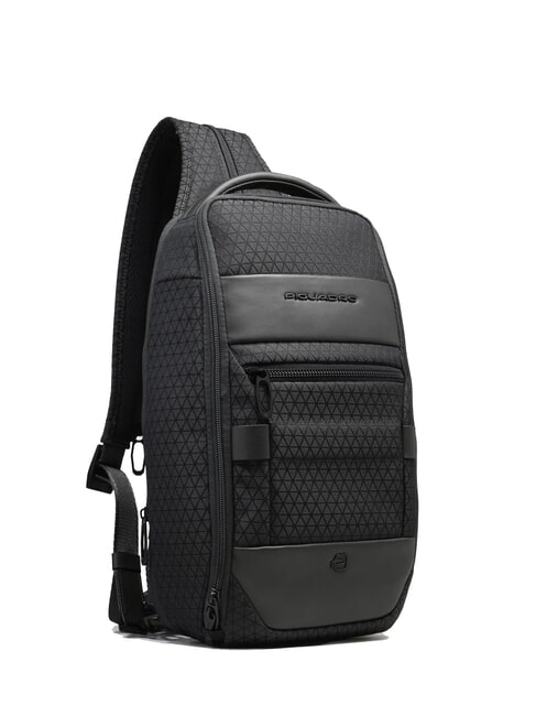 HEXAGON Zaino Monospalla Nero - Zaini da lavoro porta PC
