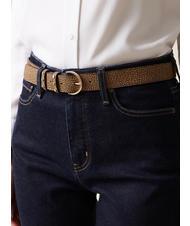 BORBONESE GRAFFITI Cintura con borchiette op naturale/nero - Cinture - 3