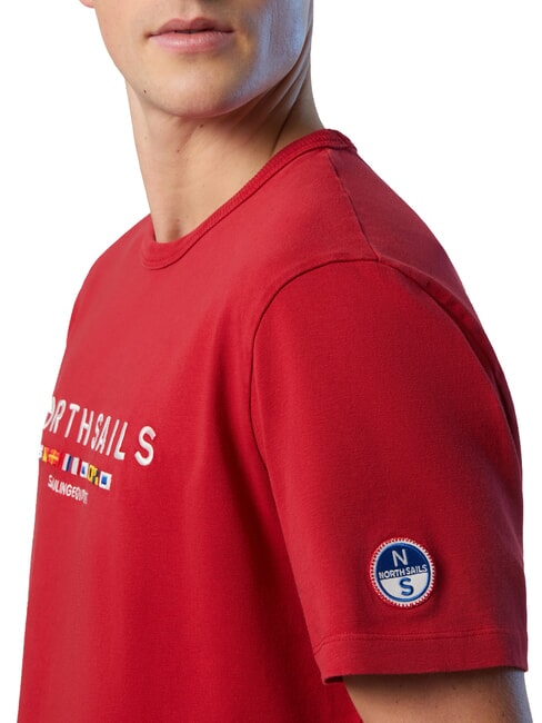 PRINT T-Shirt in cotone red lava - T-shirt Uomo