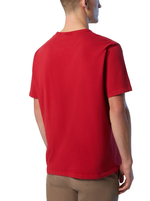 PRINT T-Shirt in cotone red lava - T-shirt Uomo