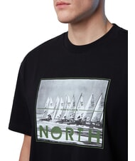 NORTH SAILS GRAPHIC T-Shirt in cotone black - T-shirt Uomo - 3
