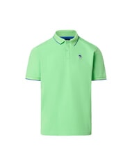 NORTH SAILS COLLAR STRIPED Polo manica corta in cotone summer green - Polo Uomo - 4