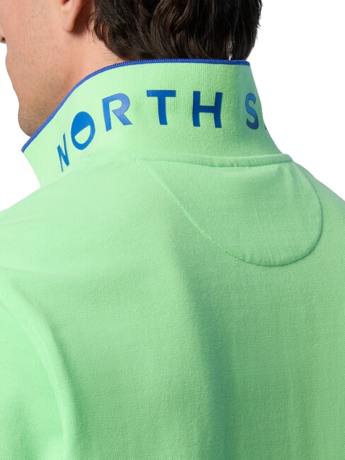 COLLAR STRIPED Polo manica corta in cotone summer green - Polo Uomo