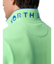 NORTH SAILS COLLAR STRIPED Polo manica corta in cotone summer green - Polo Uomo - 3