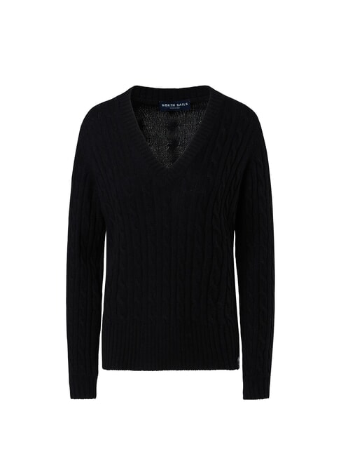N/S Maglione scollo a v black - Maglie Donna