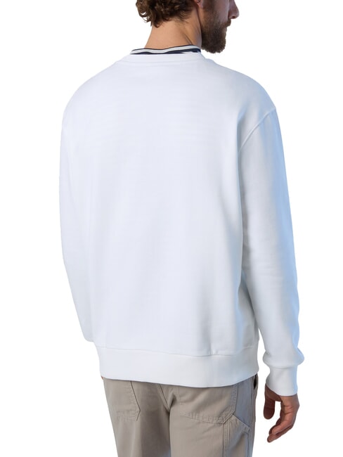 NEWPORT Felpa in cotone white - Felpe Uomo