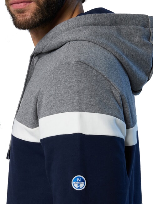 GRAPHIC Felpa con cappuccio medium grey melange - Felpe Uomo