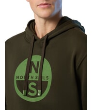 NORTH SAILS GRAPHIC Felpa in cotone con cappuccio forest green - Felpe Uomo - 3