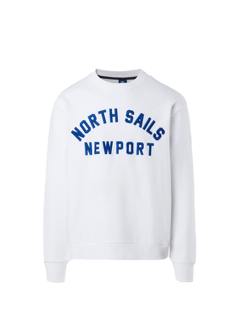 NEWPORT Felpa in cotone white - Felpe Uomo