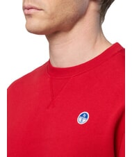 NORTH SAILS ROUND LOGO Felpa girocollo in cotone red lava - Felpe Uomo - 3