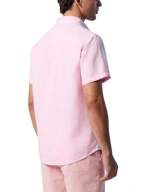 N/S Camicia in lino flamingo plume - Camicie Uomo