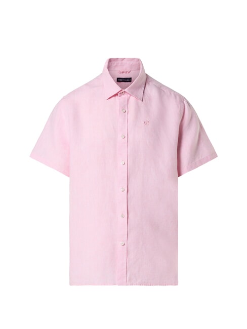 N/S Camicia in lino flamingo plume - Camicie Uomo