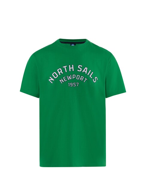 NEWPORT T-shirt in cotone logo arco green bee - T-shirt Uomo