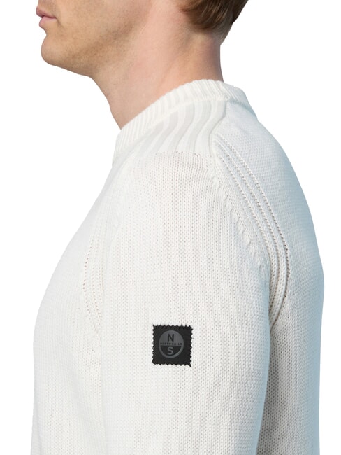 N|S Maglione a girocollo in cotone marshmallow - Maglie Uomo