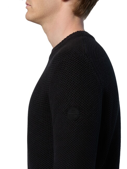 N|S Maglione a girocollo waffle dark grey melange - Maglie Uomo