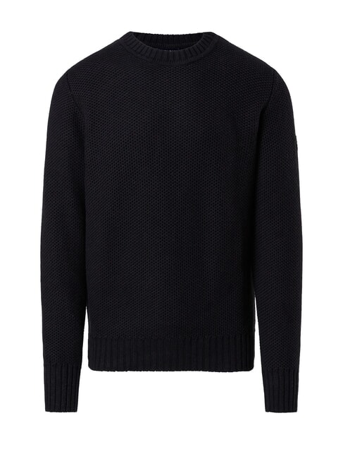 N|S Maglione a girocollo waffle dark grey melange - Maglie Uomo