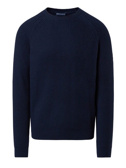 N|S Maglione girocollo a costine navy blue - Maglie Uomo