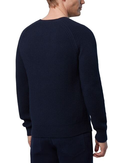 N|S Maglione girocollo a costine navy blue - Maglie Uomo