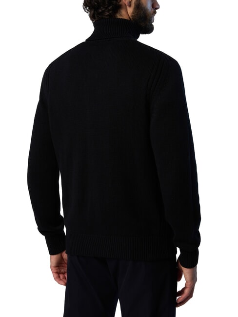 N|S Maglione a collo alto in cotone black - Maglie Uomo