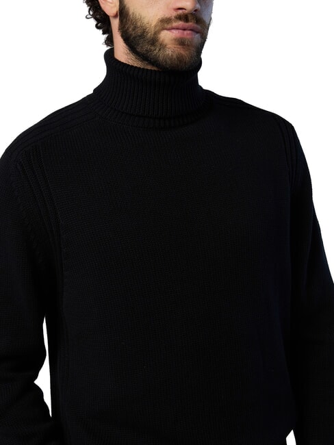 N|S Maglione a collo alto in cotone black - Maglie Uomo