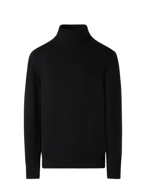 N|S Maglione a collo alto in cotone black - Maglie Uomo