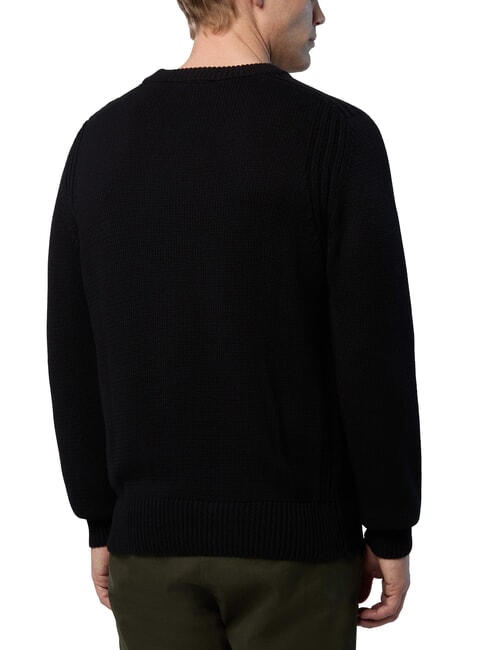 N|S Maglione a girocollo in cotone black - Maglie Uomo