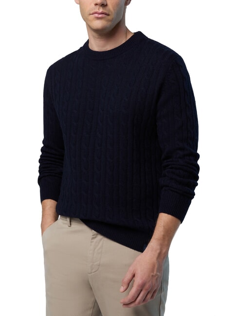 N|S Maglione girocollo a trecce navy blue - Maglie Uomo
