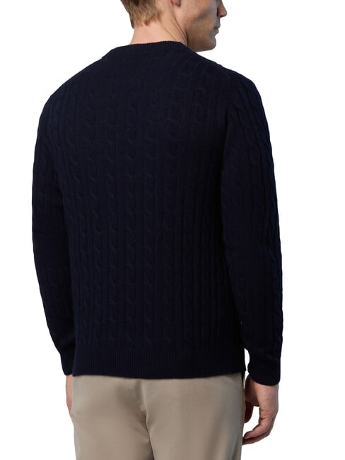 N|S Maglione girocollo a trecce navy blue - Maglie Uomo