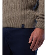 NORTH SAILS N|S Maglione girocollo a trecce fossil melange - Maglie Uomo - 3