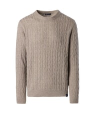 NORTH SAILS N|S Maglione girocollo a trecce fossil melange - Maglie Uomo - 4