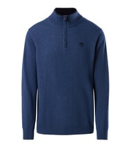 NORTH SAILS N|S Maglione collo alto mezza zip china blue melange - Maglie Uomo - 4