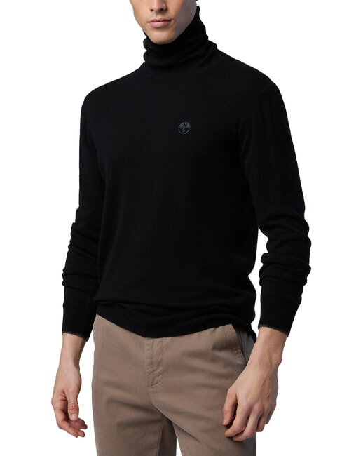N|S Maglione a collo alto black - Maglie Uomo