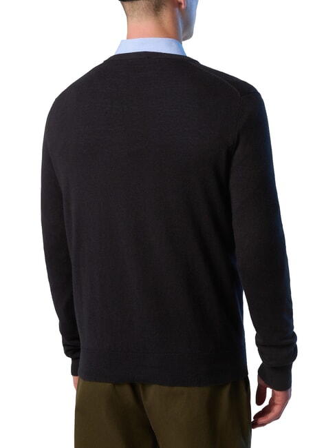 N|S Maglione con scollo a V black - Maglie Uomo